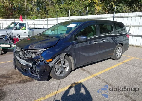 2019 Honda Odyssey Ex-L z USA, uszkodzony, nr VIN 5FNRL6H76KB054460